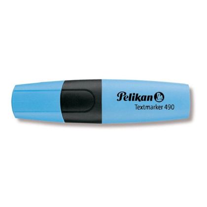 Текст маркер Pelikan 490 Скосен връх 1-5 mm Син