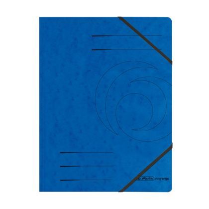 Папка с ластик Herlitz Colorspan Картон, А4 Синя