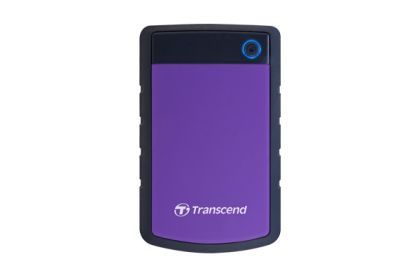 Твърд диск Transcend 4TB, 2.5" Portable HDD, StoreJet H3, Purple, Anti-shock