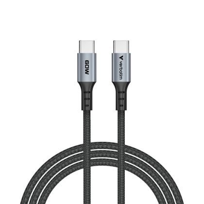 Кабел Verbatim Sync & Charge USB C to USB C 60W 120 cm