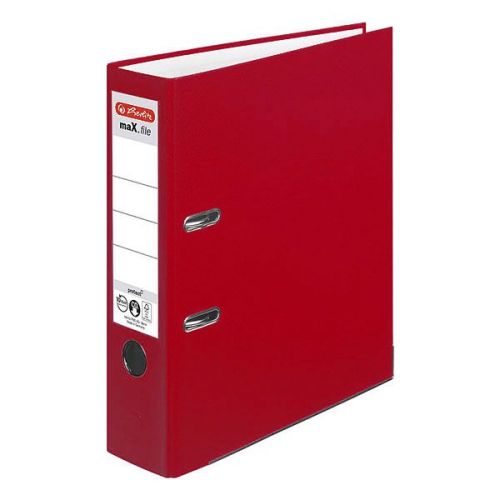 Класьор Herlitz Max PP, метален кант, A4 8 cm Червен
