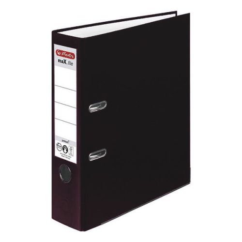 Класьор Herlitz Max PP, метален кант, A4 8 cm Черен