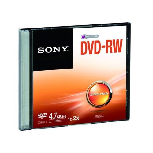 DVD-RW Sony 2x 4.7 GB Тънка кутия