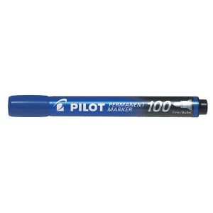 Перманентен маркер Pilot 100 Объл връх 2-5.0 mm Син