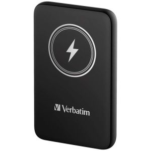 Външна батерия Verbatim MCP-10BK Power Pack 10000 mAh with UBS-C® PD 20W / Magnetic Wireless Charging 15W Black