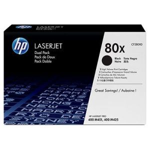 Консуматив HP 80X Black Dual Pack LaserJet Toner Cartridges