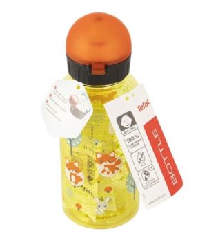 Бутилка за вода Tefal K3170414, KIDS TRITAN 0.4L FOX TEF1