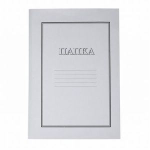 Папка картонена с машинка Lux Бял