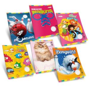 Тетрадка Multiprint Kids Меки корици, А5 20 л. с широки редове