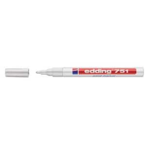 Paint маркер Edding 751 Объл връх 1-2 mm Бял