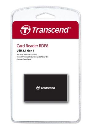 Четец за карти Transcend All-in-1 Multi Memory Card Reader, USB 3.0/3.1 Gen 1, Black