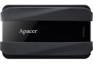 Твърд диск Apacer AC533, 2TB 2.5" SATA HDD USB 3.2 Portable Hard Drive Plastic / Rubber Jet black
