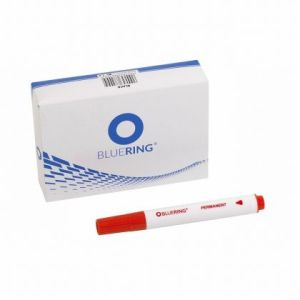 Перманентен маркер Bluering Объл връх 2-5 mm Червен