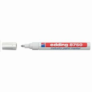 Индустриален Paint маркер Edding 8750 Объл връх 2-4 mm Бял