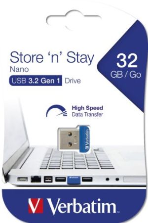 Памет Verbatim USB 3.0 Nano Store 'N' Stay 32GB