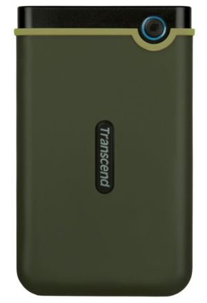 Твърд диск Transcend 1TB, 2.5" Portable HDD, StoreJet M3, Military Green, Slim