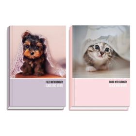 Тетрадка Black&White Curiosity Шити и лепени твърди корици, офсет, А5 96 л. с широки редове