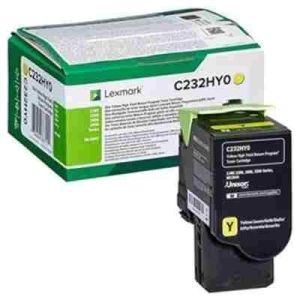 Консуматив Lexmark C232HY0 C/MC2325, 2425, 2535, MC2640 Yellow Return Programme 2.3K Toner Cartridge