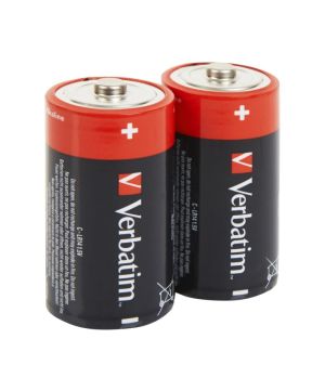 Батерия Verbatim ALKALINE BATTERY C 2 PACK (HANGCARD)